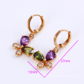 24744 Simple jewelry copper alloy elegant earring, beautiful drop earring designs for women